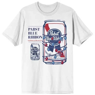 Мужская футболка Pabst Blue Ribbon, белая