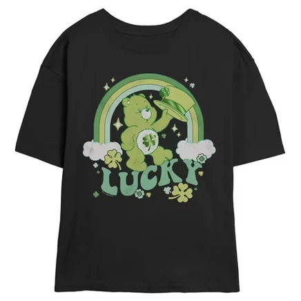 Женская футболка Good Luck Shamrock для юниоров черная
