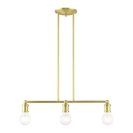 Люстра Livex Lighting Lansdale, 3 лампы, сатиновая латунь