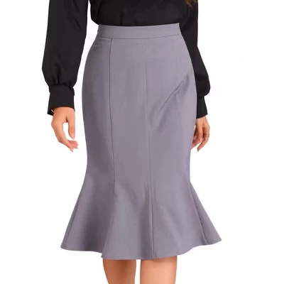 Женская юбка-русалка Inspire Chic Midi, светло-фиолетовая