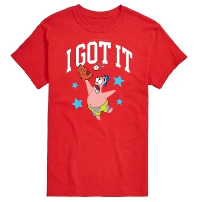Мужская бейсбольная футболка I Got It Patrick с коротким рукавом и рисунком, красная