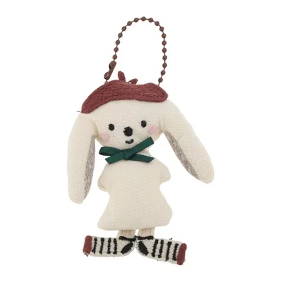 Симпатичная сумочка-брелок на цепочке из бисера, 1 шт