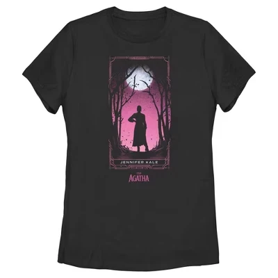 Женская футболка marvel agatha all along, черная