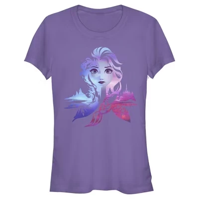 Женская футболка Frozen 2 Elsa, фиолетовая