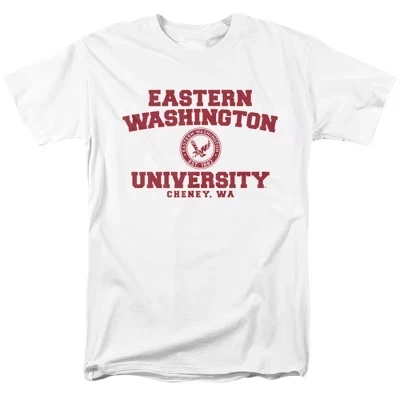 Мужская футболка с официальным логотипом Eastern Washington University Circle белого цвета