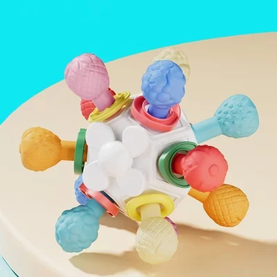 Сенсорные погремушки для прорезывания зубов Maison Baby, игрушки белого цвета