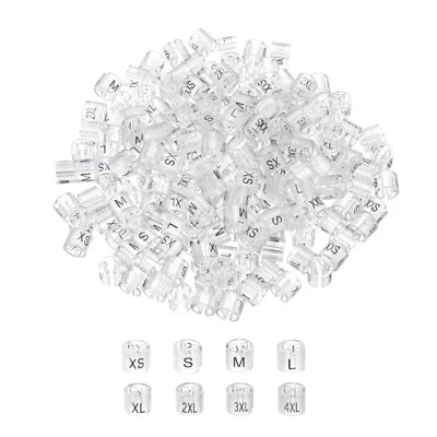 Бирки для вешалок Unique Bargains 400 шт, прозрачные