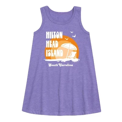 Графичное платье Aline без рукавов от Hilton Head Island фиолетового цвета