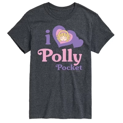 Мужская футболка Polly Pocket I Love Polly, графитовая