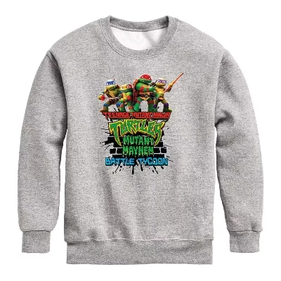 Толстовка для мальчиков TMNT Battle Tycoon, серый меланж