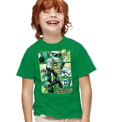 Детская футболка DC Comics Green Lantern, зеленая