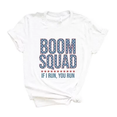 Женская футболка Simply Sage Market Boom Squad, белая