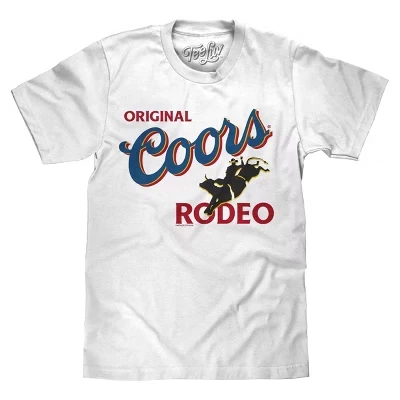 Оригинальная футболка Coors для родео белого цвета