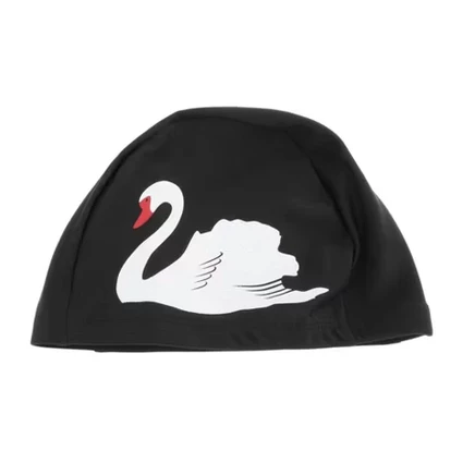 Шапочка для плавания Unique Bargains, нейлон, черно-белая