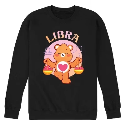 Мужской свитшот Care Bears «Весы: Нежное сердце», черный