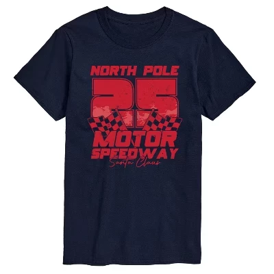 Мужская футболка с коротким рукавом North Pole Motor Speedway с графическим рисунком