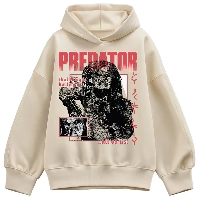 Женское худи Predator «Постер», кремовое