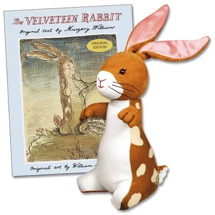 Набор плюшевых и жестких книжек Yottoy из вельветового кролика