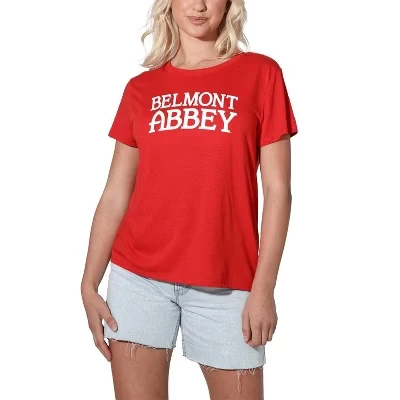 Women's Belmont Abbey College Stacked Loose T-Shirt red