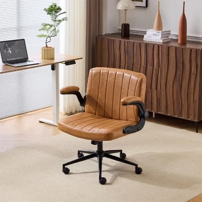 Офисное кресло VINGLI Criss Cross широкое PU кожа, черное