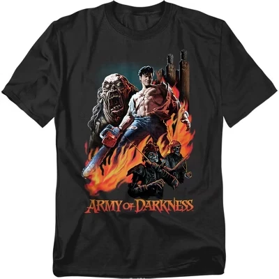 Мужская футболка Army Of Darkness с рисунком Зла черного цвета