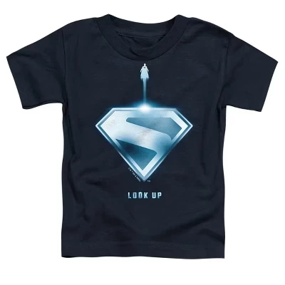 Футболка для мальчиков Superman с эмблемой, синяя