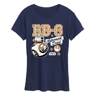Женская футболка с коротким рукавом и рисунком BB8 - -
