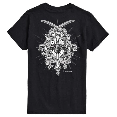 Мужская футболка с коротким рукавом и рисунком Romeo Crest, черная