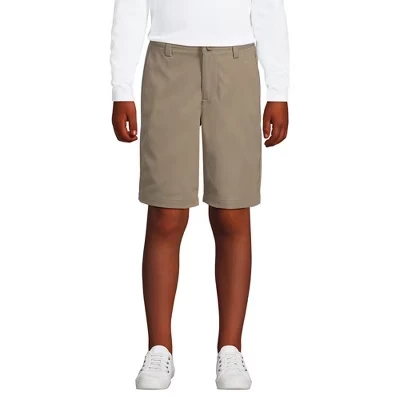 Шорты для девочек Lands End Active Chino, школьные, хаки