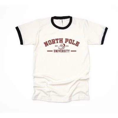 Женская футболка с коротким рукавом North Pole University Santa