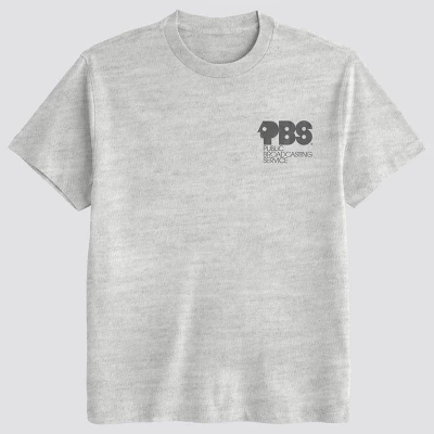 Мужская футболка PBS, серый меланж