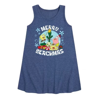 Платье для девочек SpongeBob Beachmas, синее