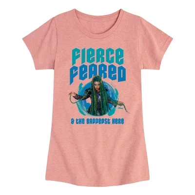 Футболка для девочек Disney Fierce Feared, розовая