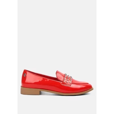 Женские лоферы Rag & Co. Meanbabe с заклепками, красные