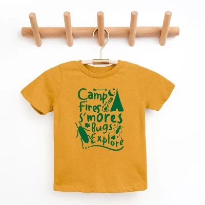 Футболка для девочек The Juniper Shop «Костер», горчичная