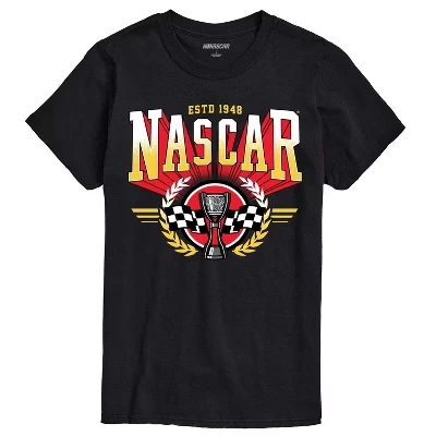 Мужская футболка Nascar Collegiate с принтом, черная