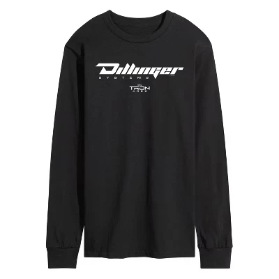 Мужская футболка с длинным рукавом и графическим рисунком Dillinger Systems, черная