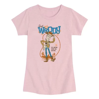 Футболка для девочек Toy Story «Шериф Вуди», розовая