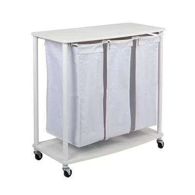 Сортировщик для белья Household Essentials 3 мешка, белый