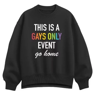 Женская толстовка Oversize из флиса Crew для мероприятия 