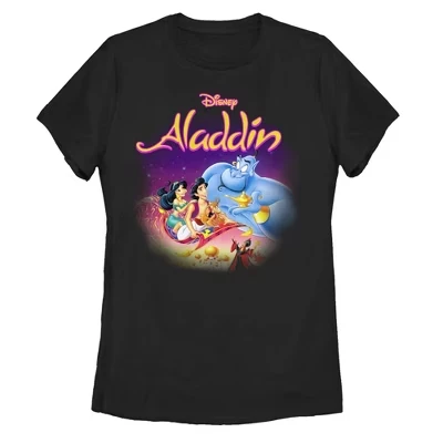 Женская футболка Aladdin Classic Scene, черная