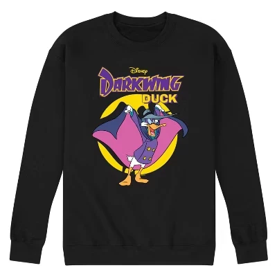 Мужская флисовая толстовка с графическим логотипом Darkwing Duck, цвет черный