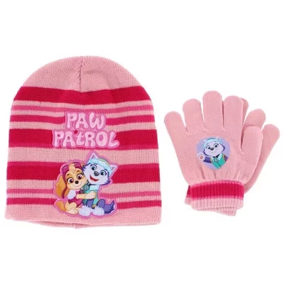 Комплект зимней шапочки и перчаток Paw Patrol Skye & Everest для девочек одного размера