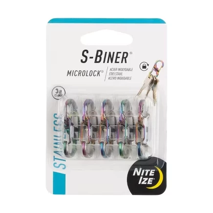 Карабины Nite Ize S-Biner MicroLock из нержавеющей стали, 5 шт.