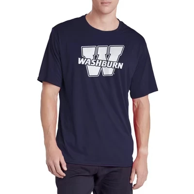 Мужская спортивная футболка Campus Lab Washburn University с основным логотипом