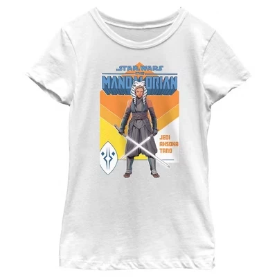 Футболка для девочек Star Wars Асока Тано, белая