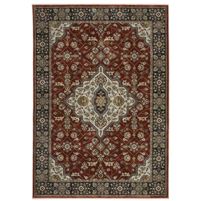 Коврик для ванной комнаты Arya Oriental Medallion Красный/синий -