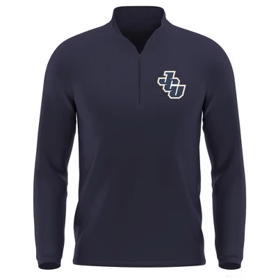 Мужской пуловер с молнией 1/4 NCAA John Carroll University, синий