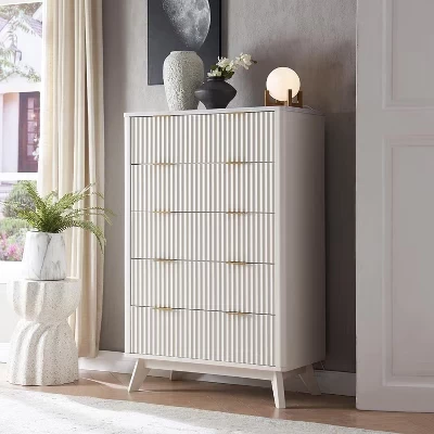 Комод Der Rose BALHAM TRADE, 5 ящиков, белый