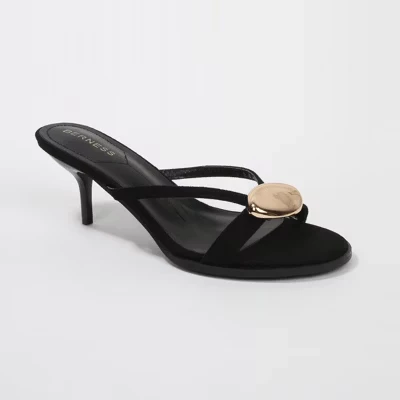 Женские туфли-лодочки Berness на высоком каблуке в виде котенка, украшенные рисунком королевской семьи, черные
